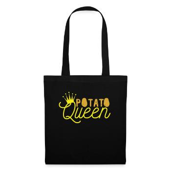 Reine des pommes de terre - Sac en tissu - noir - Devant