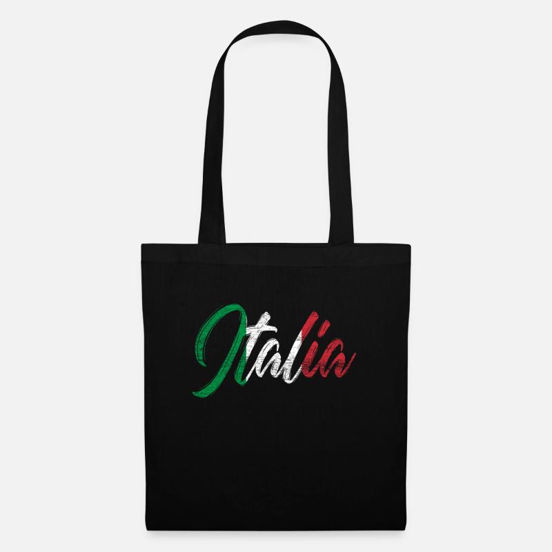 Italien - Stoffbeutel - Schwarz