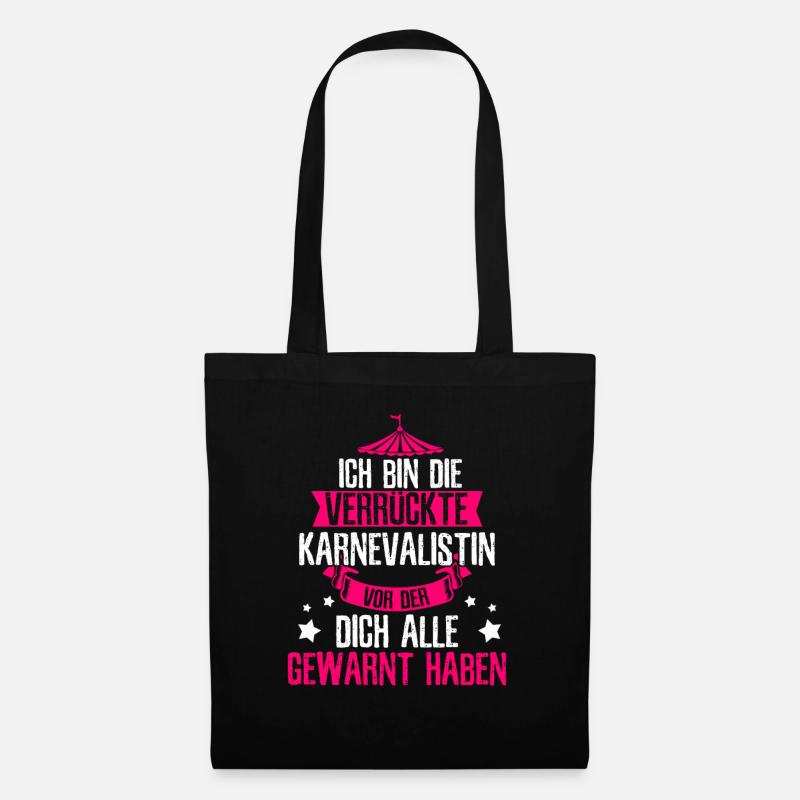 Karneval Fasching Köln Kölle Alaaf Kostüm Geschenk - Stoffbeutel - Schwarz