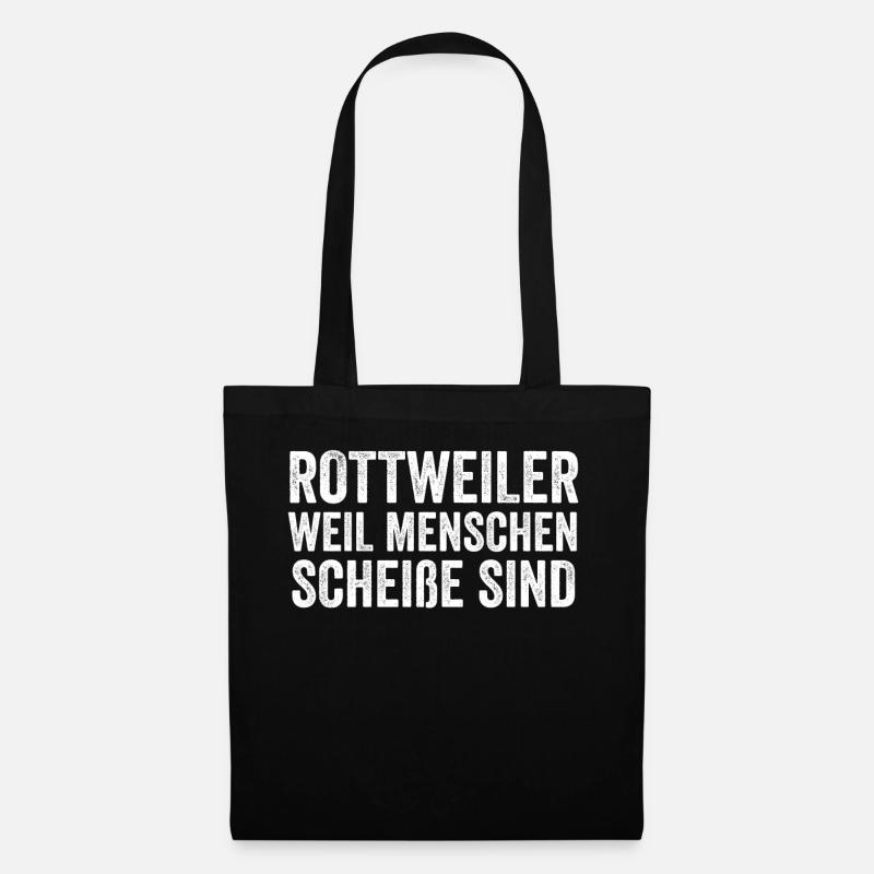 Rottweiler - Stoffbeutel - Schwarz