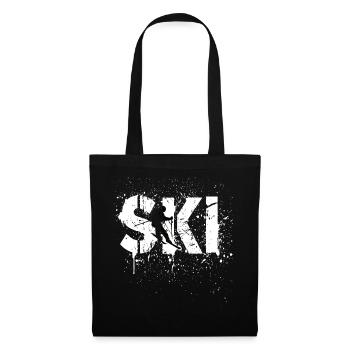 Ski Skiing Skiers - Tote Bag - black - Front