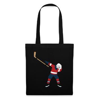Hockeyspieler Hockey Dabbing Dab - Stoffbeutel - Schwarz - Vorne