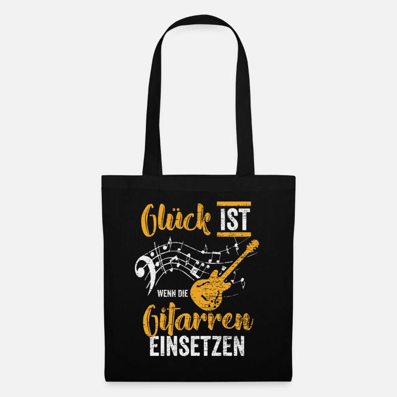 Gitarre Musiker - Stoffbeutel - Schwarz