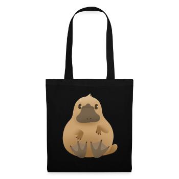 Schnabeltier (Platypus) - Stoffbeutel - Schwarz - Vorne