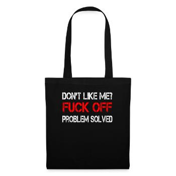Ne m'aime pas baiser - Sac en tissu - noir - Devant
