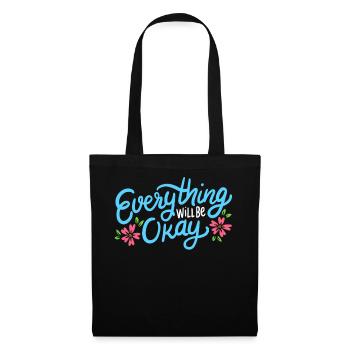 Inspirational quote - Tote Bag - black - Front