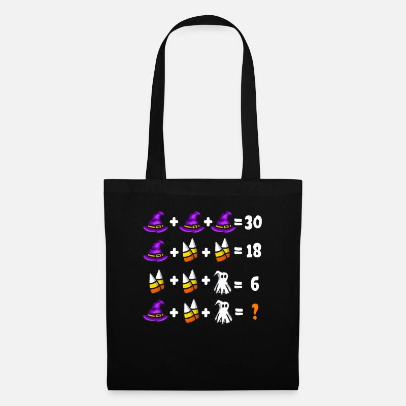 Math Halloween - Tote Bag - black