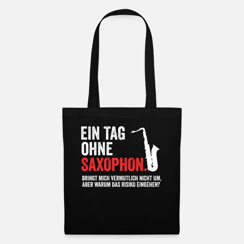 Saxophon - Stoffbeutel - Schwarz