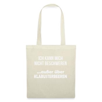 Klabusterbeeren Popo Klohumor lustige Geschenke - Stoffbeutel - Natur - Vorne
