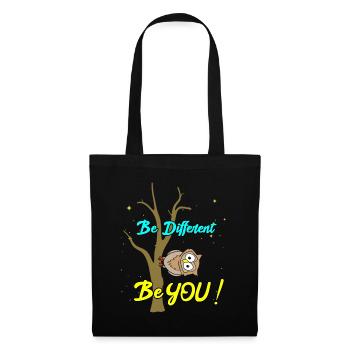 Be Different - Be You - Stoffbeutel - Schwarz - Vorne