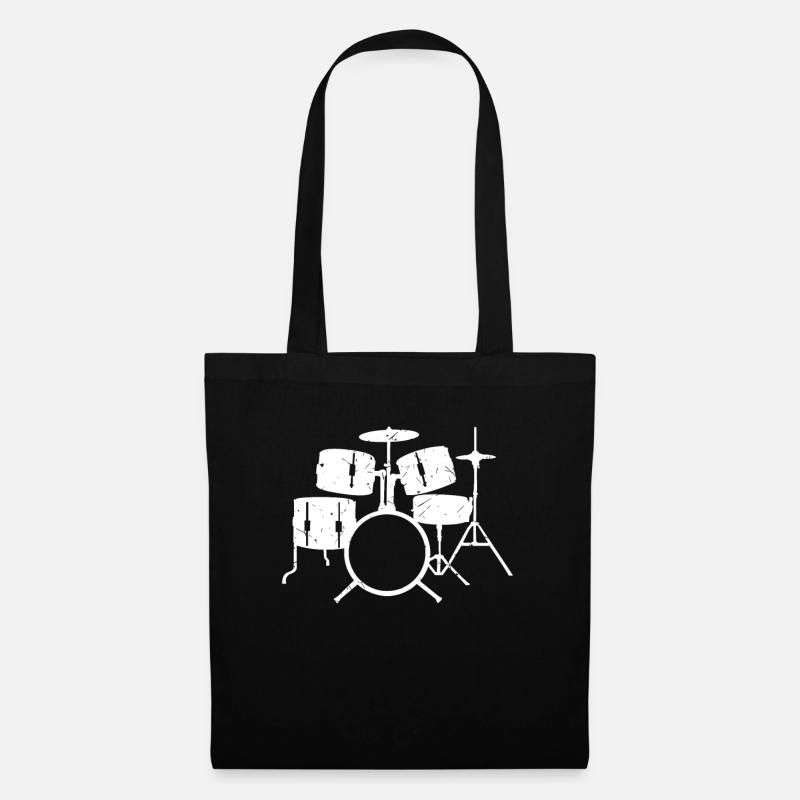 Drums - Tote Bag - black
