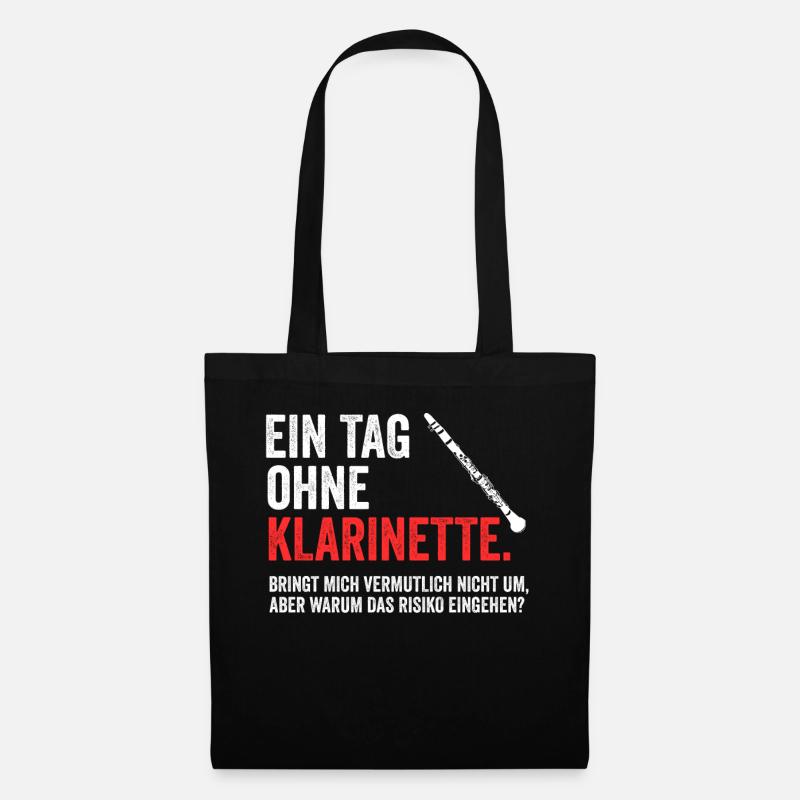 Klarinette Blasinstrument - Stoffbeutel - Schwarz