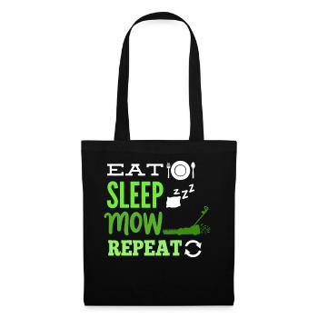 Mowing the lawn mower - Tote Bag - black - Front