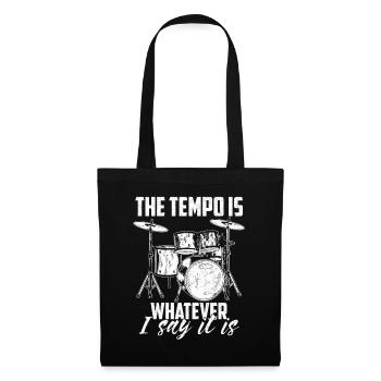 Batteur de batterie - Sac en tissu - noir - Devant