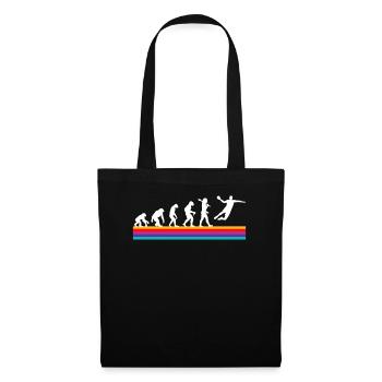 Retro handball graphic t-shirt - Tote Bag - black - Front