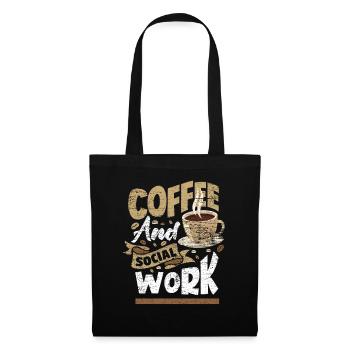 Coffee social work - Tote Bag - black - Front
