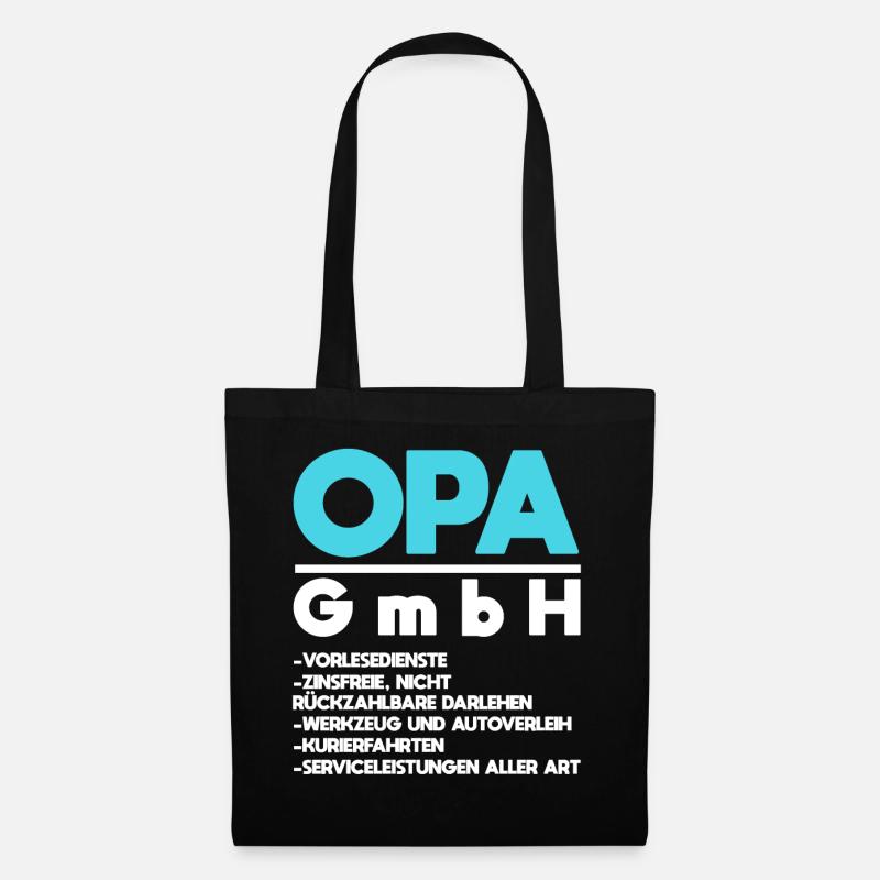 Opa - Stoffbeutel - Schwarz