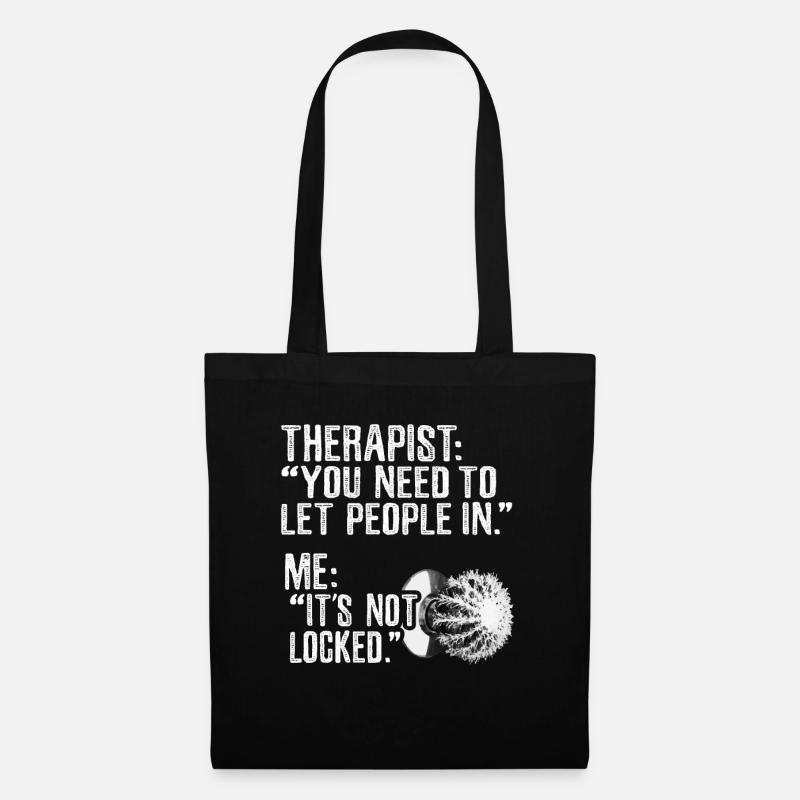 Therapeut Therapist - Stoffbeutel - Schwarz