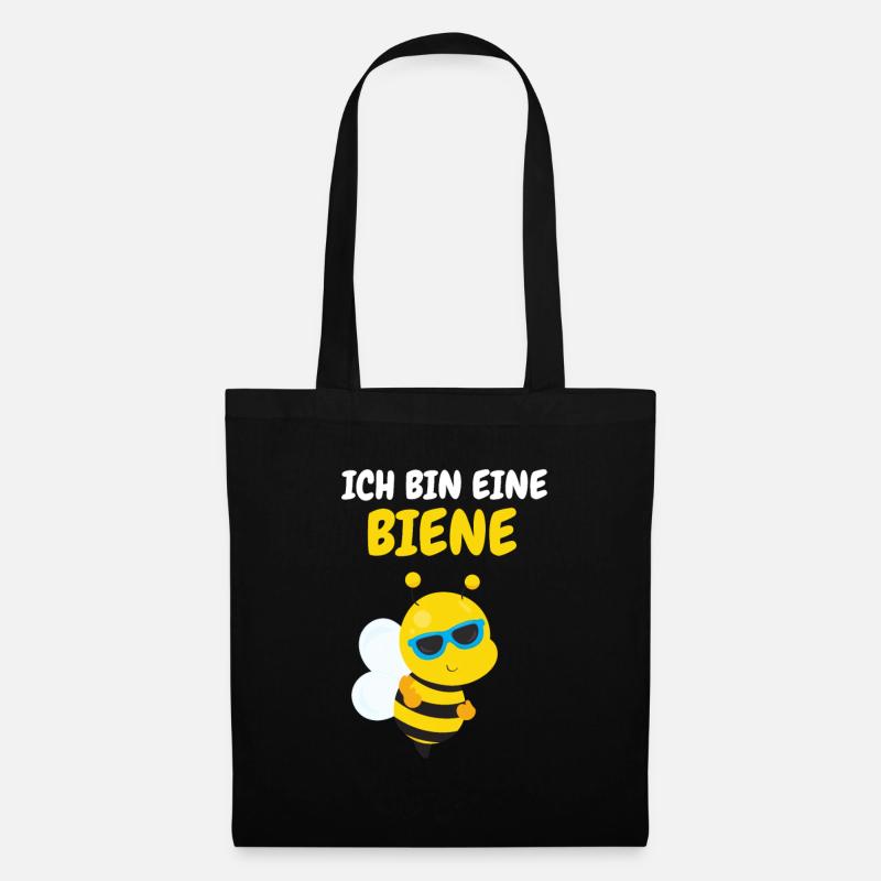 Biene - Stoffbeutel - Schwarz