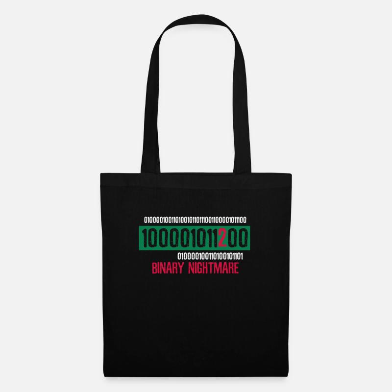 Geek Coder Coding Nerd Geschenk - Stoffbeutel - Schwarz