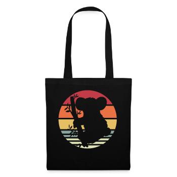 Koala - Sac en tissu - noir - Devant