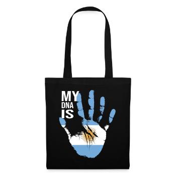 Argentine Falg, mon ADN est argentin, Argentine - Sac en tissu - noir - Devant