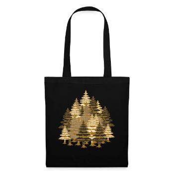 Wilderness forest nature trees - Tote Bag - black - Front