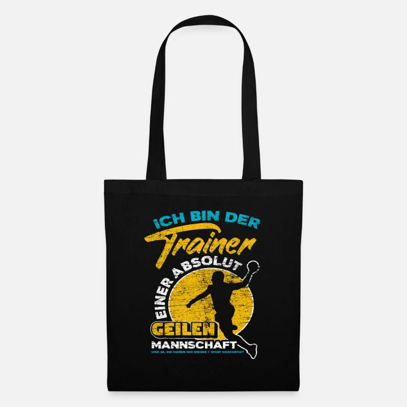 Handball Trainer - Stoffbeutel - Schwarz