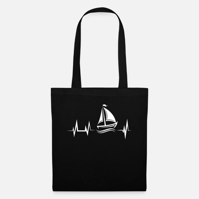 Segeln - Stoffbeutel - Schwarz