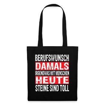 Berus Berusleben Berufswahl Berufe Berufung - Stoffbeutel - Schwarz - Vorne