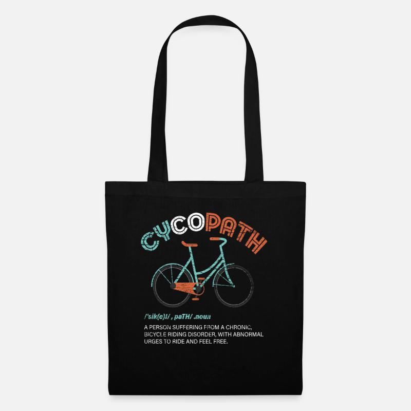 Fahrrad Cycopath - Stoffbeutel - Schwarz