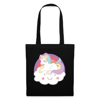 Unicorns unicorn on cloud unicorns - Tote Bag - black - Front