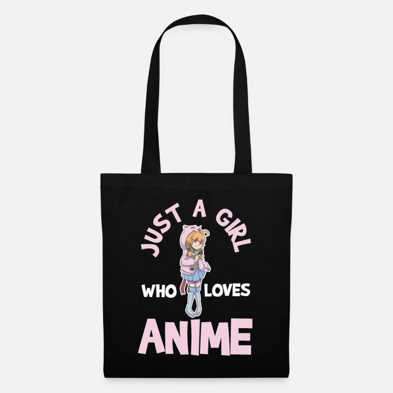 Anime - Stoffbeutel - Schwarz