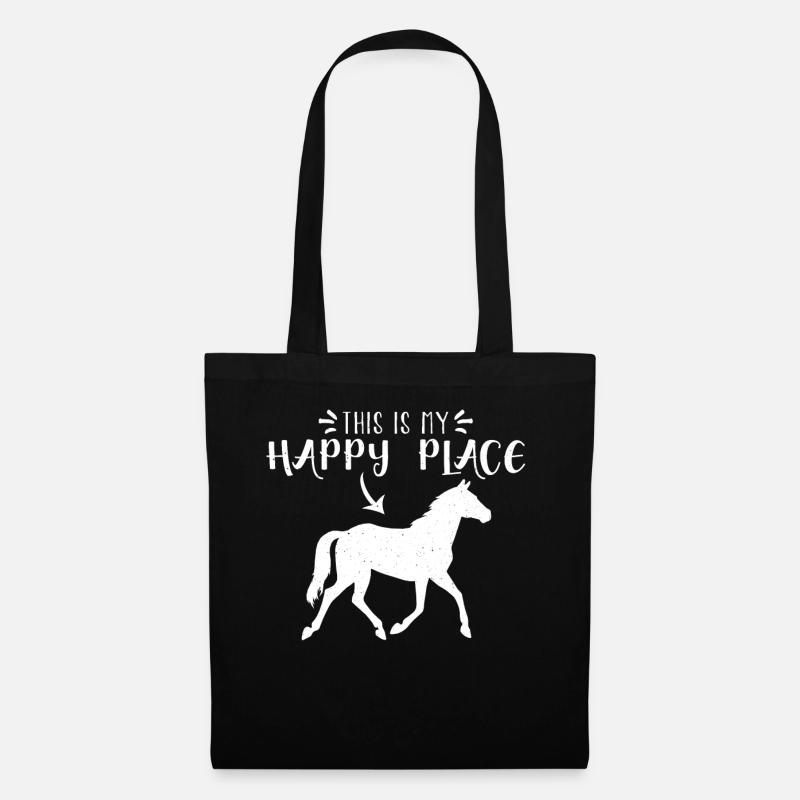 C'est mon endroit heureux - Sac en tissu - noir