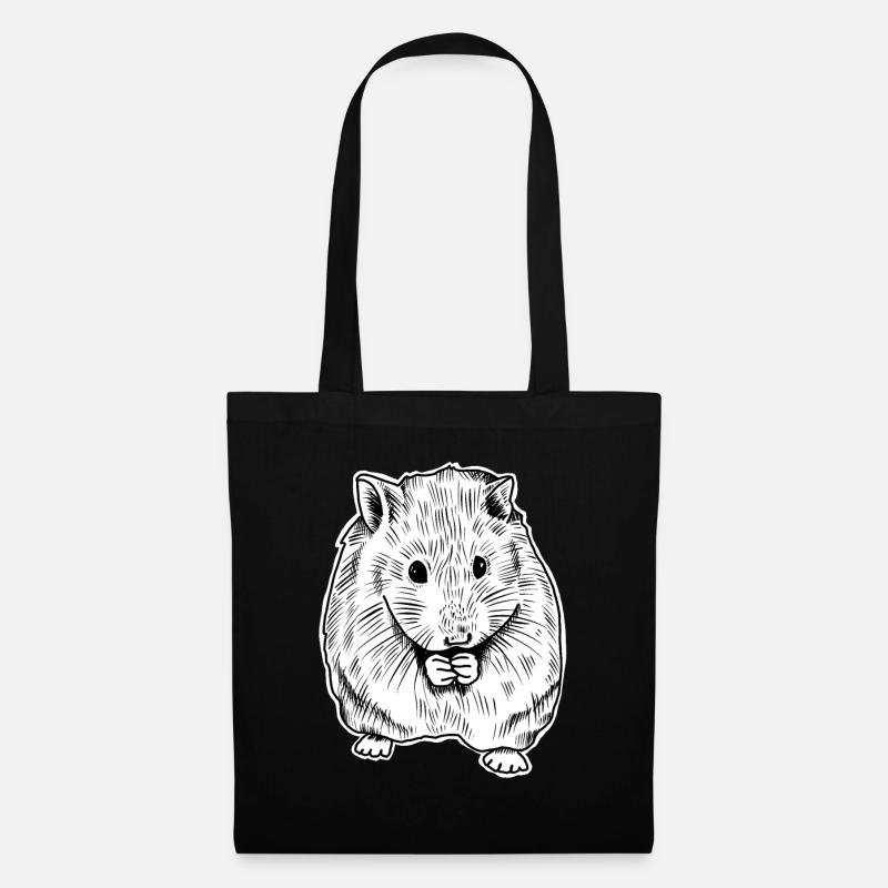 Hamster - Stoffbeutel - Schwarz