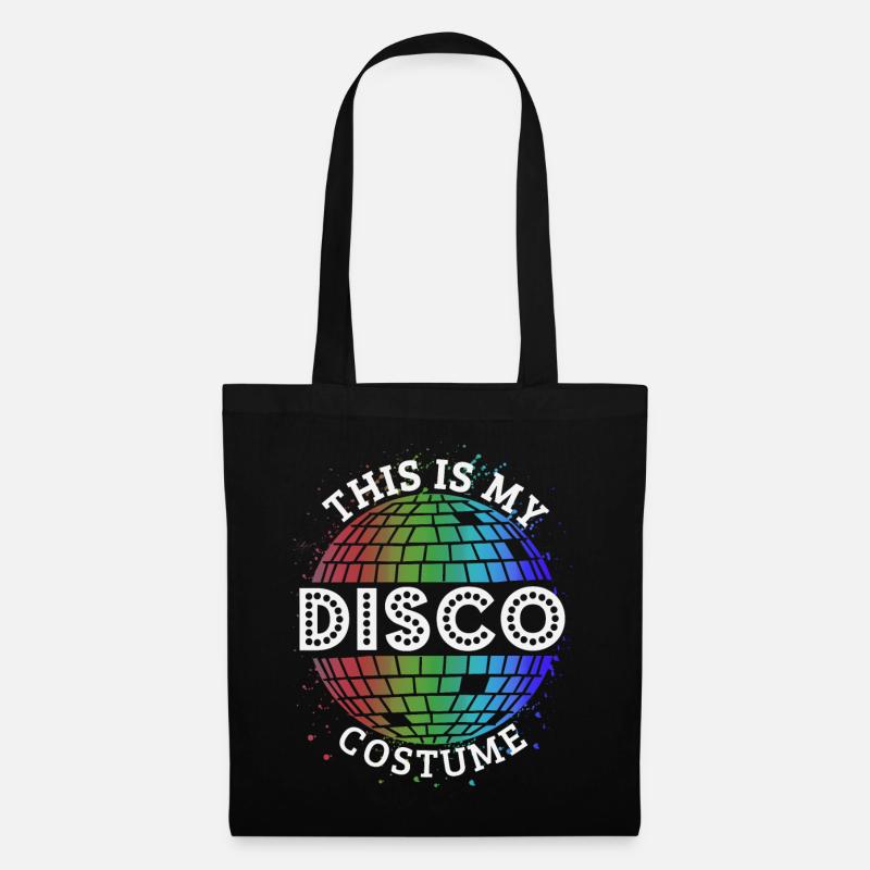 Disco Kostüm Lustig - Stoffbeutel - Schwarz