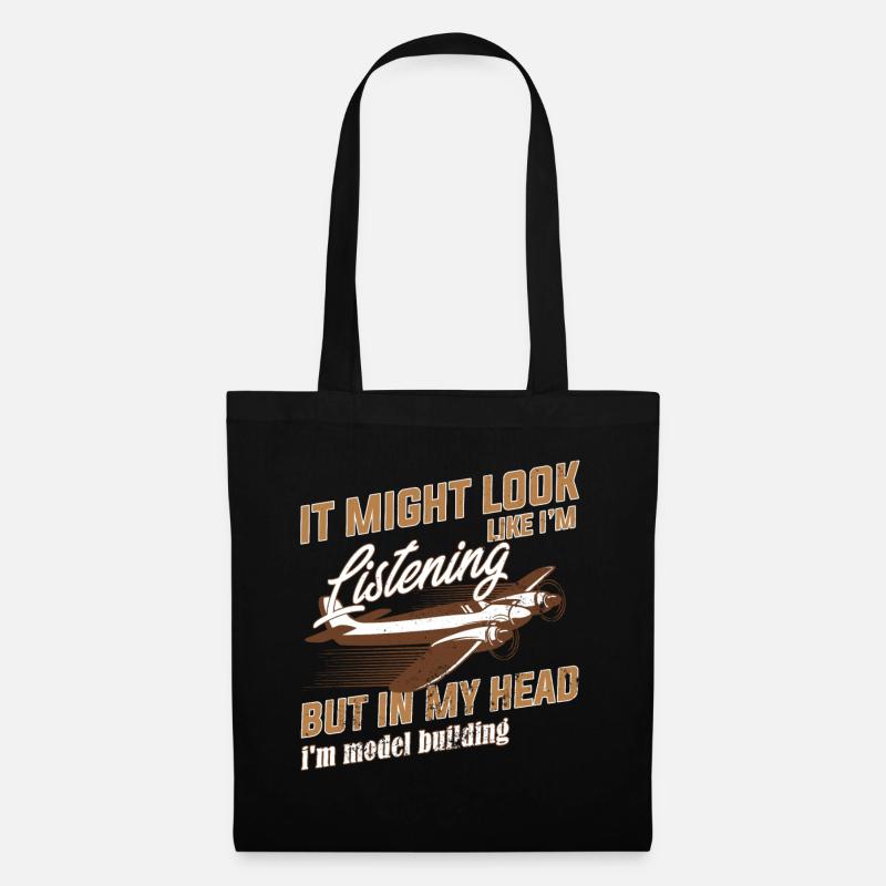 model airplane - Tote Bag - black