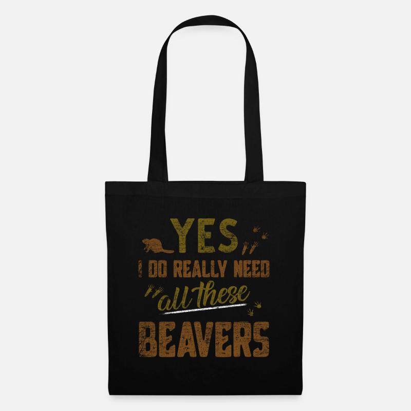 beaver - Tote Bag - black