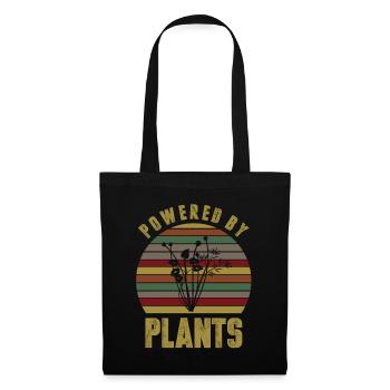 Végétarien végétalien - Sac en tissu - noir - Devant