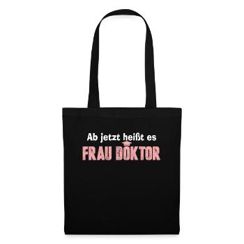 Doktor Doktortitel Diplom - Stoffbeutel - Schwarz - Vorne