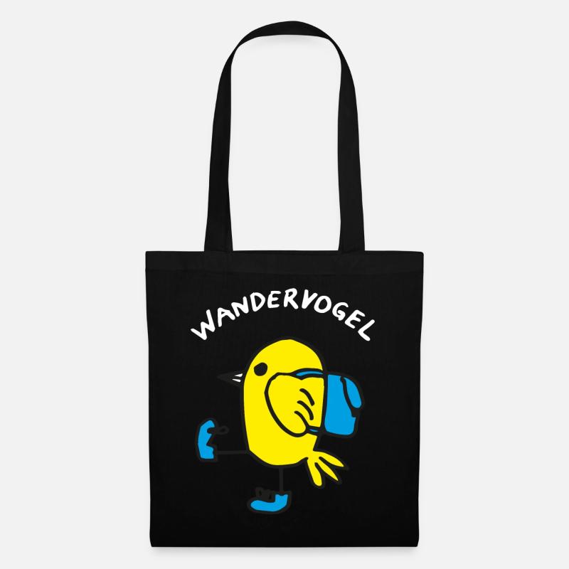 WANDERVOGEL, Wandern - Stoffbeutel - Schwarz