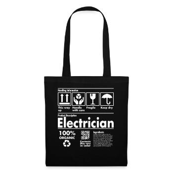 Product Description Shirt - Electrician Edition - Tote Bag - black - Front