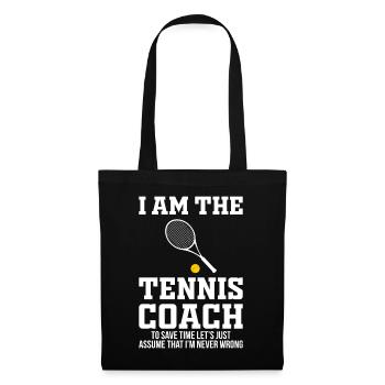 Tennis Coach Tennis Coach Funny gift - Tote Bag - black - Front