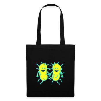 Bacteria, germs, viruses, disease, plague, flu - Tote Bag - black - Front