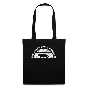 Suricate Suricate - Sac en tissu - noir - Devant