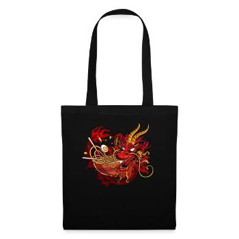 Ramen Drache Japan - Stoffbeutel - Schwarz - Vorne