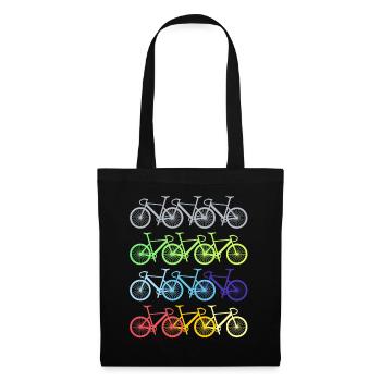 Bike cyclist bike - Tote Bag - black - Front