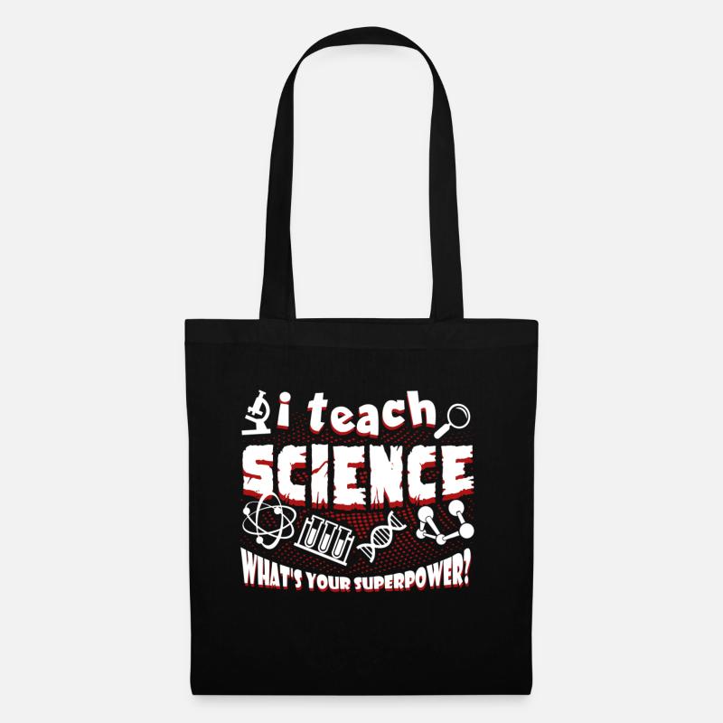 Professeur de sciences J'enseigne les sciences - Sac en tissu - noir