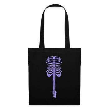 Guitar rib cage - Tote Bag - black - Front