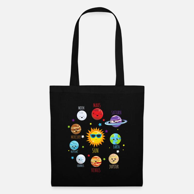 Solar System Planetary System Planetary Astronauts - Tote Bag - black
